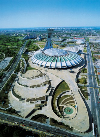 Le stade olympique de Montréal.